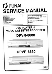 FUNAI DPVR-6600 Service Manual