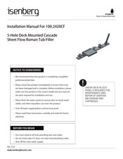 Isenberg Ecomatic 100.2420CF Installation Manual