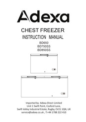 Adexa BD650 Instruction Manual
