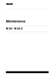 MAK M20 Maintenance Manual