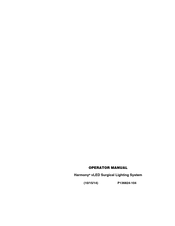 Steris Harmony vLED Operator's Manual