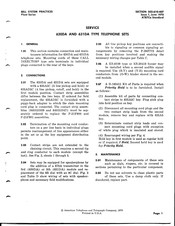 AT&T Bell System 631DA Service Manual