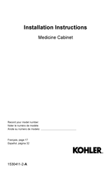 Kohler Embark K-56551-NA Installation Instructions Manual