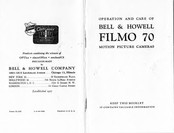 Bell and Howell FILMO 70-DA Operation And Care Manual