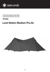 Snow Peak Land Station Medium Pro.Air Instruction Manual