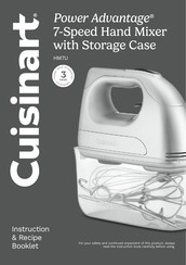 Cuisinart Power Advantage HM7U Instruction/Recipe Booklet