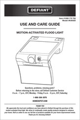 Defiant K40425 Use And Care Manual