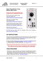 Thonk TURING MACHINE Mk II Instructions Manual