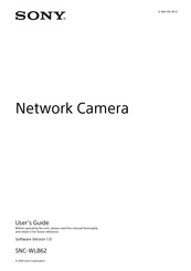 Sony SNC-WL862 User Manual