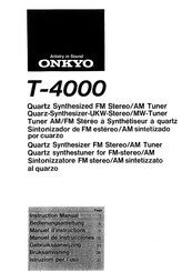 Onkyo T-4000 Instruction Manual
