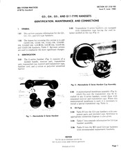 AT&T Bell System G4RR Maintenance Manual