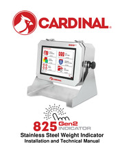 Cardinal 825 Gen2 Installation And Technical Manual