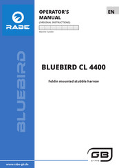 Rabe BLUEBIRD CL 4400 Operator's Manual