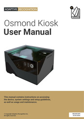 Adaptive Recognition OSMOND KIOSK User Manual