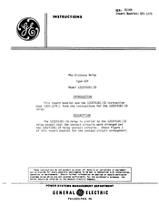 GE CEY51A Instructions Manual