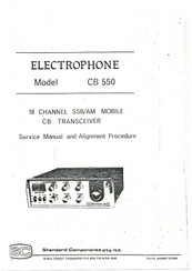 Electrophone CB 550 Service Manual