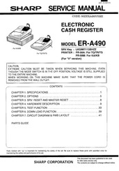 Sharp ER-A490 Service Manual