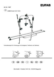 EUFAB LOGIC EASY BIKE 11427 Mounting Instructions