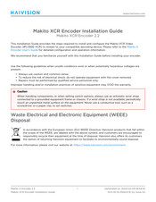 Haivision S-292E-XCR Installation Manual