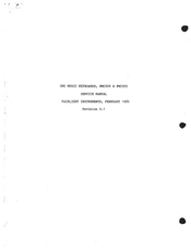 Fairlight MC005 Service Manual