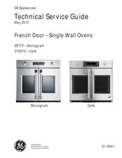 GE Monogram ZET1F Technical Service Manual