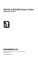 Rayco Super Cutter RG100X Operator's Manual