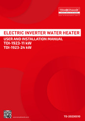 Termodinamik TDI-1923-24 kW User And Installation Manual