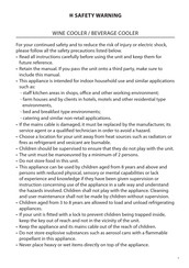 DeLonghi DWC14B1C22E Instruction Manual