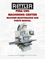 Rottler F69A Maintenance And Parts Manual