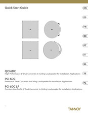 Tannoy PCI 6DC Quick Start Manual