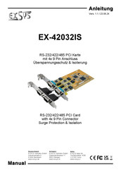 Exsys EX-42032IS Manual