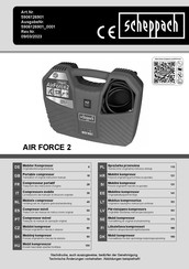 Scheppach AIR FORCE 2 Translation Of Original Instruction Manual