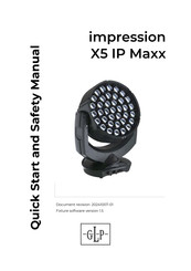 GLP impression X5 IP Bar Quick Start And Safety Manual