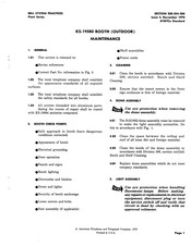 AT&T Bell System KS-19580 Maintenance Manual