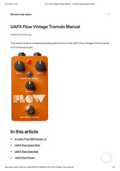 Universal Audio FLOW Manual