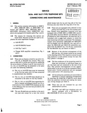 AT&T Bell System 2637DA Service Manual
