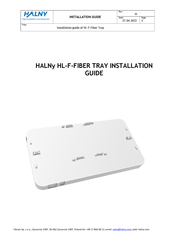 HALNy HL-F-FIBER TRAY Installation Manual