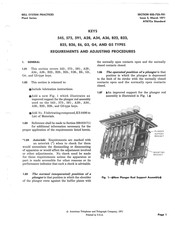 AT&T Bell System A36 Series Adjustment Procedure