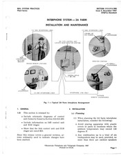 AT&T Bell System 2A Series Installation And Maintenance Manual