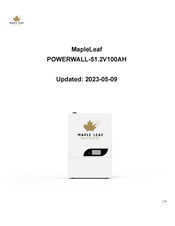 Maple Leaf POWERWALL-51.2V100AH Manual