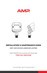 AMP ParamountPro AFL-4031-B-BZ Installation & Maintenance Manual
