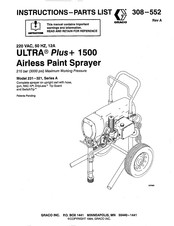 Graco ULTRA PIUS+ 1500 Instructions-Parts List Manual