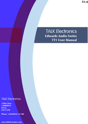 Talk electronics Edwards Audio TT1 User Manual