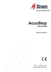 Struers AccuStop Series User Manual