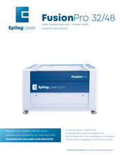 Epilog Laser FusionPro 16000 Original Instructions Manual