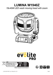 Evolite LUMINA W1940Z Manual