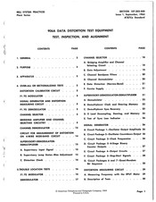 AT&T Bell System Plant Series Alignment Instructions