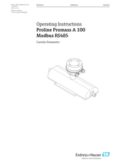Endress+Hauser Proline Promass A 100 Operating Instructions Manual