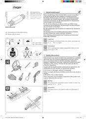 hager unibar M KEM3 S8 4LMF Series Assembly Instructions Manual