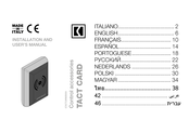 Comunello Automation GTACTCARN0B00A Installation And User Manual